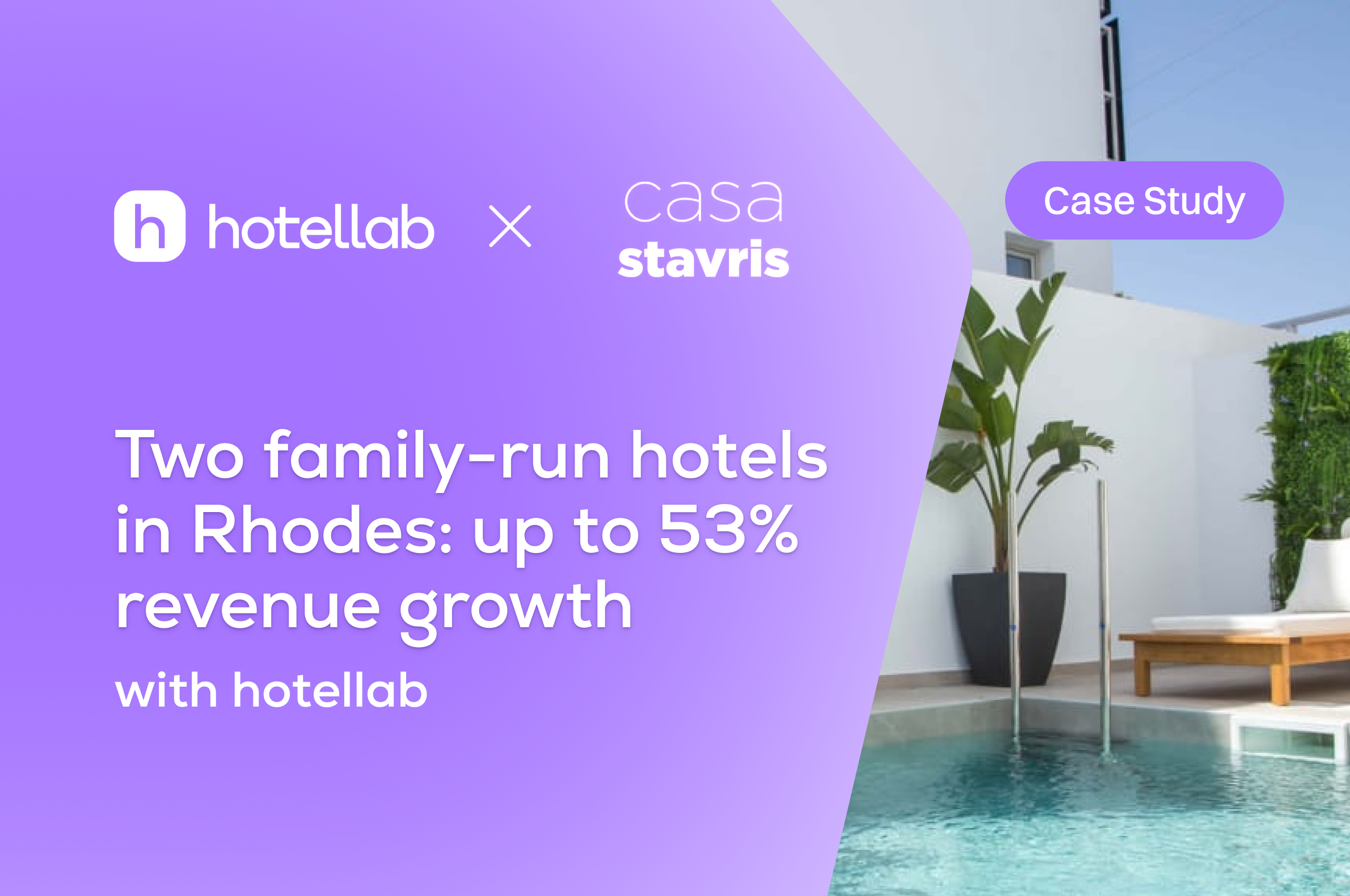 Two family-run hotels in Rhodes: up to 53% revenue growth with hotellab